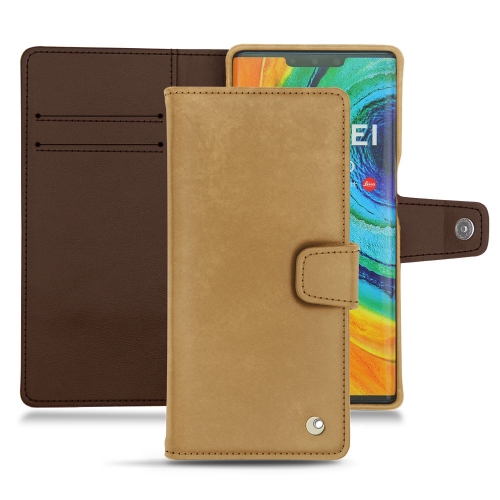 Custodia in pelle Huawei Mate 30 ProSable vintage ( Pantone #9b7340 ) 