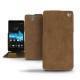 Lederschutzhülle Sony Xperia Z  - Sable vintage ( Roughtcut - Gaucho#57254 ) 