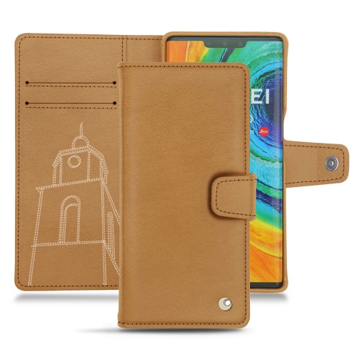Huawei Mate 30 Pro - Habillez avec style votre appareil mobile avec des housses de luxe en cuir Castan esparciate ( Pantone #824F2A )
