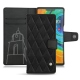 Housse cuir Huawei Mate 30 Pro - Negre poudro - Couture