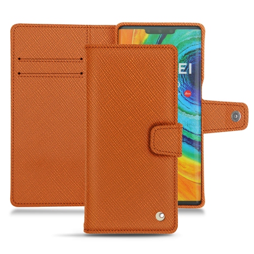 Lederschutzhülle Huawei Mate 30 ProOrange vibrant ( Pantone #e36b39 ) 