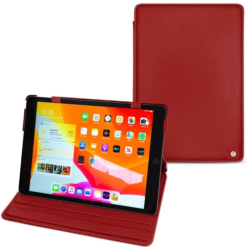 レザーケース Apple iPad 10.2" (2019 / 2020 / 2021)Rouge ( Nappa - Pantone #d50032 ) 