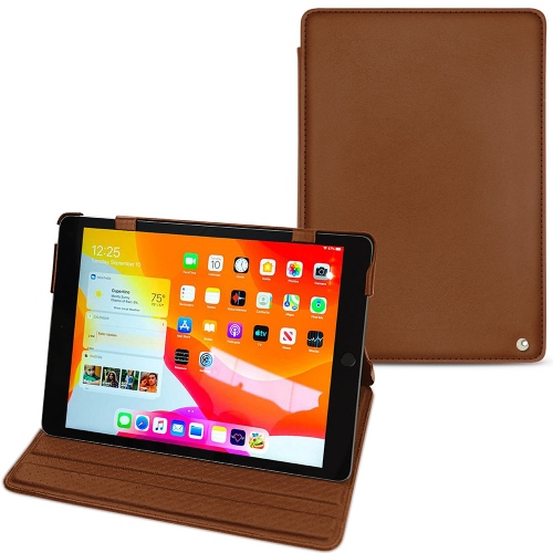 Apple iPad 10.2" (2019 / 2020 / 2021) leather caseMarron ( Nappa - Pantone #8B4720 ) 