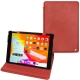Apple iPad 10.2" (2019) leather case - Cerise vintage ( Pantone 185C ) 