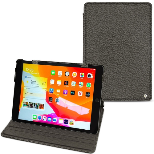 Lederschutzhülle Apple iPad 10.2" (2019 / 2020 / 2021)Anthracite ( Pantone #41403c ) 