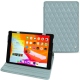 Apple iPad 10.2" (2019) leather case - Bleu ciel - Couture ( Nappa - Pantone 277C ) 