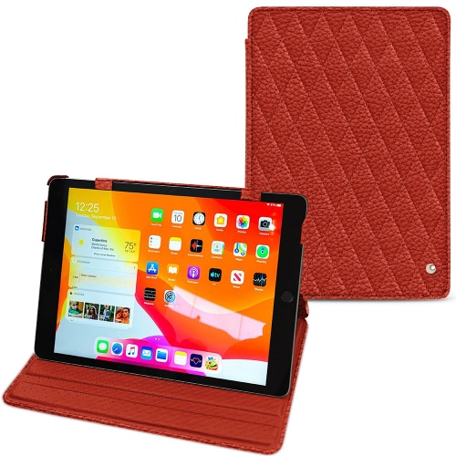 Apple iPad 10.2" (2019 / 2020 / 2021) leather casePapaye - Couture ( Pantone #b54317 ) 