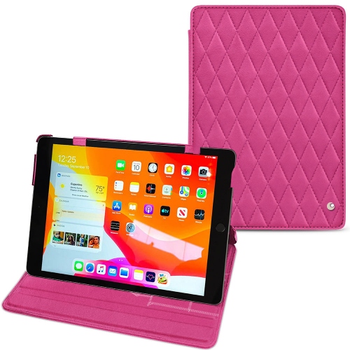 Apple iPad 10.2" (2019 / 2020 / 2021) leather caseRose BB - Couture ( Pantone #DB599F )