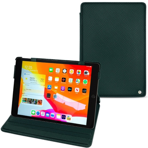 Housse cuir Apple iPad 10.2" (2019 / 2020 / 2021)Vert séduisant ( Pantone #1d3c34 ) 
