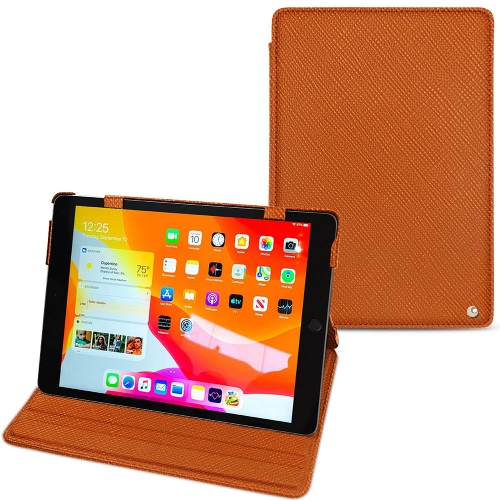 Capa em pele Apple iPad 10.2" (2019 / 2020 / 2021)Orange vibrant ( Pantone #e36b39 ) 