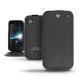 Wiko Cink Slim  leather case - Ebène ( Sleek P C12 - Black ) 