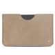 Apple iPad 10.2" (2019) leather pouch - Taupe vintage ( Pantone 7530C ) 