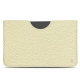 Apple iPad 10.2" (2019) leather pouch - Ivoire ( Sleek P C12 - White ) 