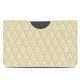 Lederschutzhülle Apple iPad 10.2" (2019) - Ivoire - Couture ( Sleek P C12 - White ) 