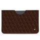Pochette cuir Apple iPad 10.2" (2019) - Châtaigne - Couture ( Pantone 476C ) 