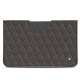 Pochette cuir Apple iPad 10.2" (2019) - Anthracite - Couture ( Pantone 424C ) 