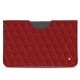 Pochette cuir Apple iPad 10.2" (2019) - Tomate - Couture ( Pantone 187C ) 