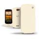 Funda de piel HTC One SV  - Beige ( Nappa - Pantone 7502C ) 