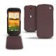 Funda de piel HTC One SV  - Châtaigne ( Pantone 476C ) 