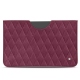Pochette cuir Apple iPad 10.2" (2019) - Prune vintage - Couture