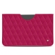 Pochette cuir Apple iPad 10.2" (2019) - Rose fluo - Couture