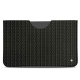 Lederschutzhülle Apple iPad 10.2" (2019) - Abaca nero