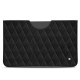 レザーケース Apple iPad 10.2" (2019) - Negre poudro - Couture
