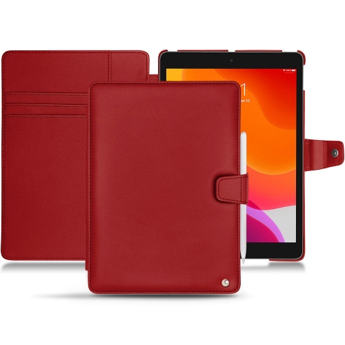 Capa em pele Apple iPad 10.2" (2019 / 2020 / 2021)Rouge ( Nappa - Pantone #d50032 ) 