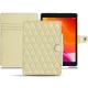 Housse cuir Apple iPad 10.2" (2019) - Beige - Couture ( Nappa - Pantone 7502C ) 