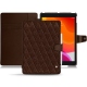 Lederschutzhülle AApple iPad 10.2" (2019) - Châtaigne - Couture ( Pantone 476C ) 