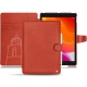 Apple iPad 10.2" (2019) leather case - Arange clouquié