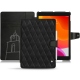 Housse cuir Apple iPad 10.2" (2019) - Negre poudro - Couture