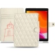 Apple iPad 10.2" (2019) leather case - Blanc escumo - Couture