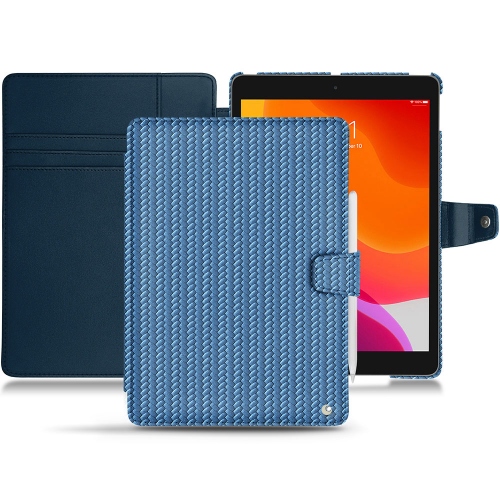 Custodia in pelle Apple iPad 10.2" (2019 / 2020 / 2021)Abaca ishia ( Pantone #395775 ) 