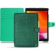 Housse cuir Apple iPad 10.2" (2019) - Crocodile pino