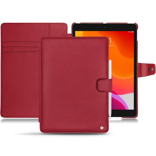 Custodia in pelle Apple iPad 10.2" (2019 / 2020 / 2021)Rouge passion ( Pantone #a6192e ) 