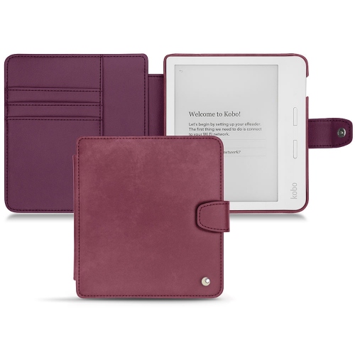 Kobo Libra H2O leather casePrune vintage ( Pantone #612434 ) 