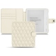 Capa em pele Kobo Libra H2O - Blanc - Couture ( Bologna - White ) 