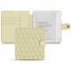 Kobo Libra H2O leather case - Beige - Couture ( Nappa - Pantone 7502C ) 