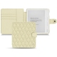 Custodia in pelle Kobo Libra H2O - Ivoire - Couture ( Sleek P C12 - White ) 