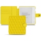 Housse cuir Kobo Libra H2O - Jaune fluo - Couture