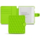 Custodia in pelle Kobo Libra H2O - Vert fluo - Couture