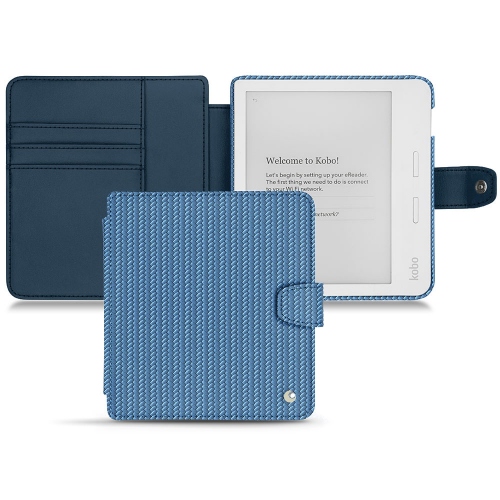 Custodia in pelle Kobo Libra H2OAbaca ishia ( Pantone #395775 ) 