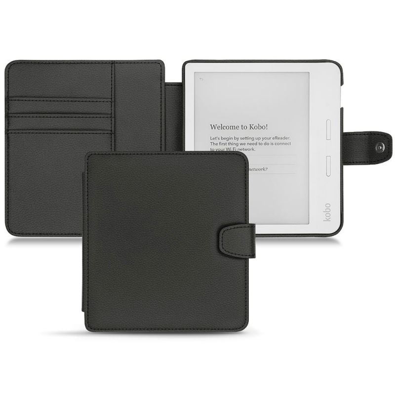 Kobo Libra H2O leather case - Noir PU