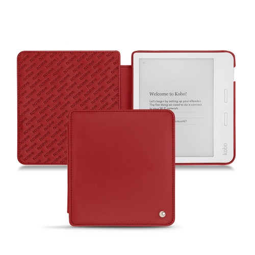 가죽 커버 Kobo Libra H2ORouge ( Nappa - Pantone #d50032 ) 