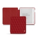 Kobo Libra H2O leather case - Rouge - Couture ( Nappa - Pantone 199C ) 