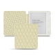 Capa em pele Kobo Libra H2O - Ivoire - Couture ( Sleek P C12 - White ) 