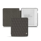 Lederschutzhülle Kobo Libra H2O - Anthracite - Couture ( Pantone 424C ) 