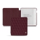 Lederschutzhülle Kobo Libra H2O - Lie de vin - Couture ( Pantone 5115C ) 
