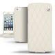 Housse cuir Apple iPhone 5  - Ivoire - Couture ( Sleek P C12 - White ) 
